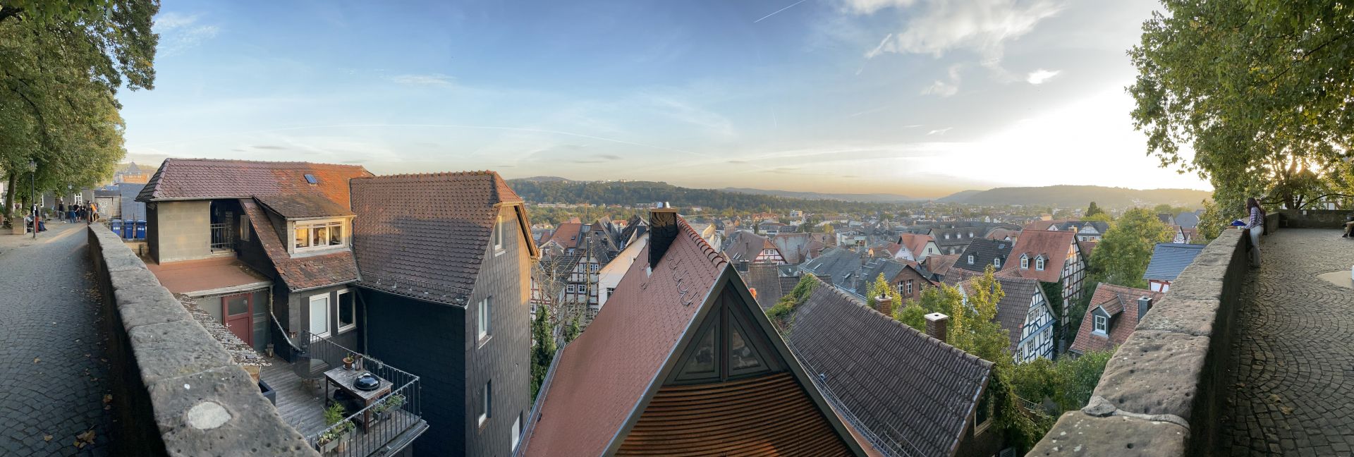 panorama shot Oberstadt Marburg/Lahn